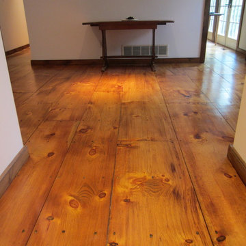East Hampton Wide Plank Eastern White Pine installation and refinishing