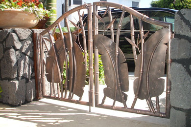 This is an example of a world-inspired entrance in Orange County.