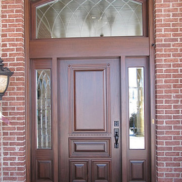 Elegant Mahogany Entryway Custom Made with Solid Wood