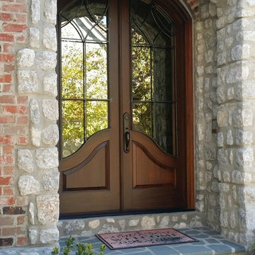 Elliptical Double Entry With Wrought Iron