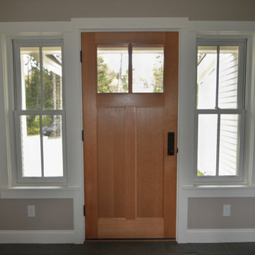 Energy efficient Maine Cottage entry door