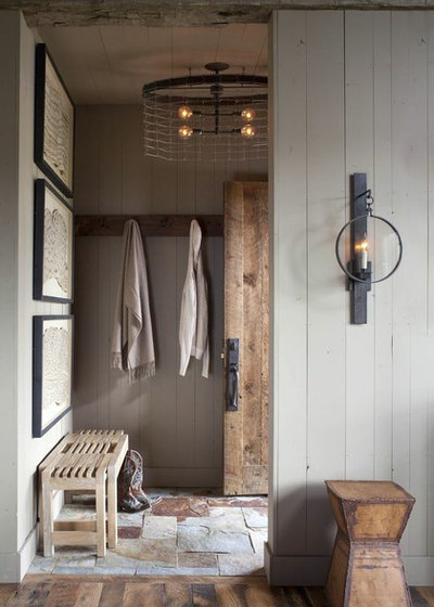 Rustic Entry by Carter Kay Interiors