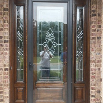 Entrance restoration custom storm door