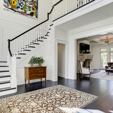 Entry and foyer in Annapolis waterfront custom home