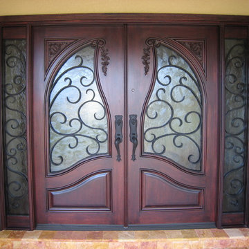 Entry Doors with forged Iron (159 Venecia)