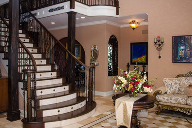 entry foyer with stairway