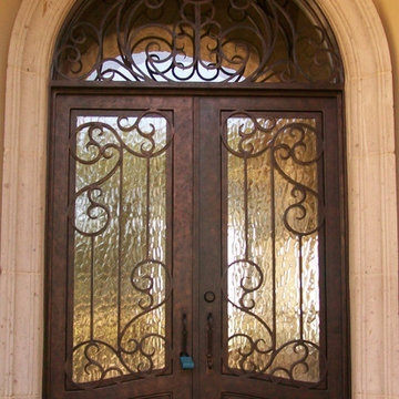 Entry Iron Door with Transom
