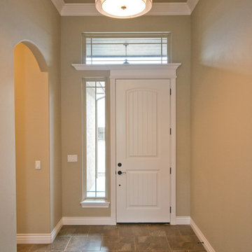 Entry Way with White Crown Molding