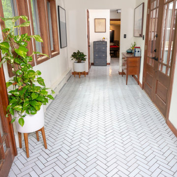 Entryway with Handmade Tile Floor