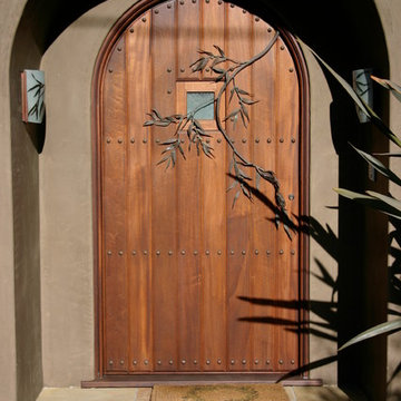Entryway with sconces, Point Loma, CA
