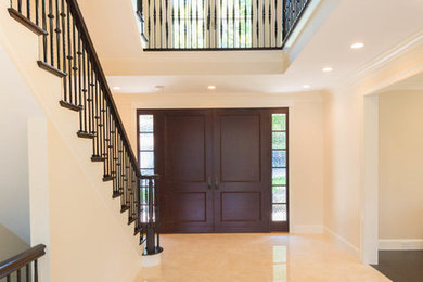 Entryway - contemporary entryway idea in Boston