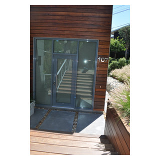 Exterior Siding Ipe rainscreen - Bonelli Entry - Modern - Entry - San ...