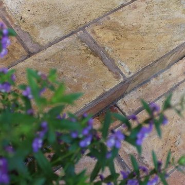 Exterior Steps with reclaimed French Terracotta Parefeuille