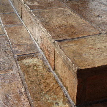Exterior Steps with reclaimed French Terracotta Parefeuille
