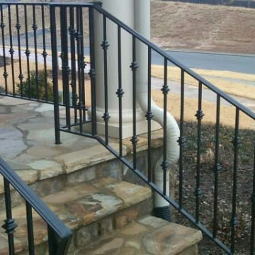 Exterior Wrought Iron Handrail / Railing