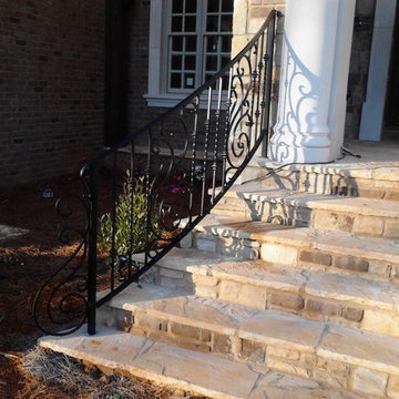 Exterior Wrought Iron Handrail / Railing