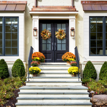 Fall Entry with Williamsburg Lanterns