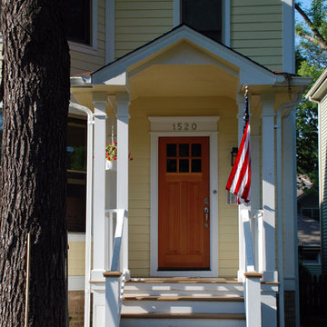 Farm House Style Home - Wilmette, IL in James Hardie Siding & Trim