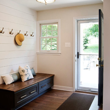 Farmhouse Modern Kitchen, Entry, and Powder Room -- Western Howard County