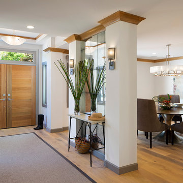 Farmhouse Style with Glam Factor for a busy Silicon Valley Couple"