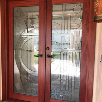 Feng Shui Glass Enty Doors - Huntington Beach