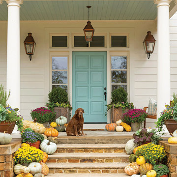 Festive Fall Entry with French Quarter Lanterns