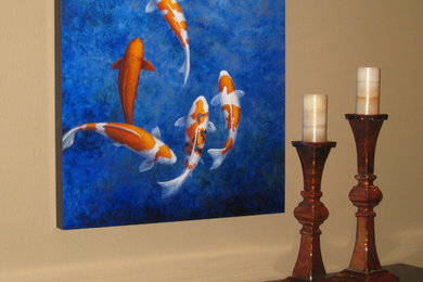 Fine Art paintings Koi fish