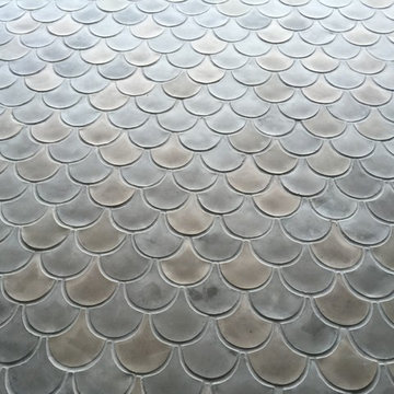 Fish Scale Tile Installation