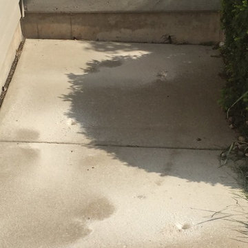 Fixing a cement step