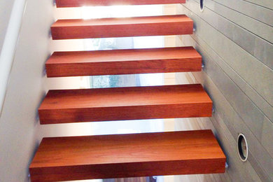 Inspiration for a mid-sized staircase remodel in Vancouver