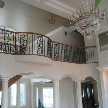 Foyer & Great Room: Traditional Tuscan Home Design