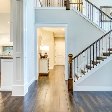 Foyer + Stairwell + Hall - The Aerius - Two Story Modern American Craftsman