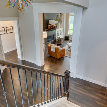 Foyer + Stairwell - The Aerius - Two Story Modern American Craftsman