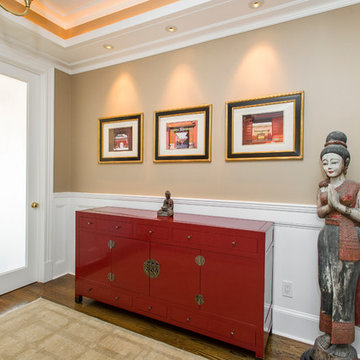 Foyer with Asian flair