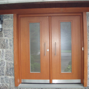 Front door transformation in Woodbury, NY