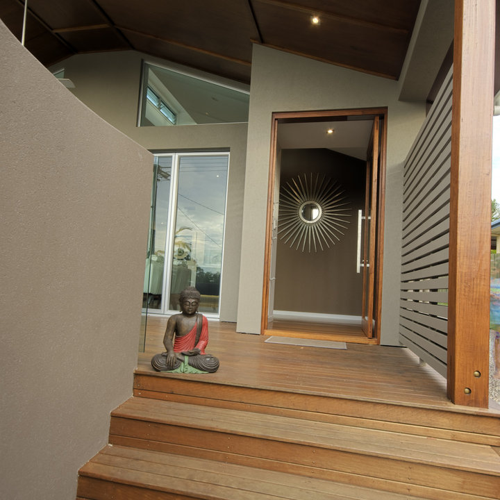 Post And Beam Front Entry Photos & Ideas Houzz