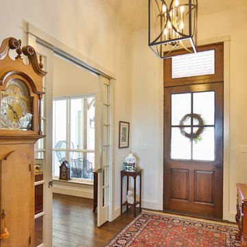 Front Entry - Hill Country Stone Ranch Home
