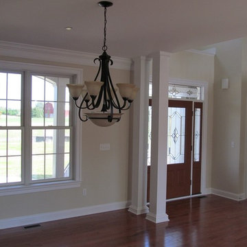 Front Entry Two Story Foyer Viewing From Dining Room