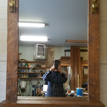 Front Hall Mirror and Coat Rack