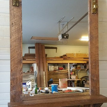 Front Hall Mirror and Coat Rack