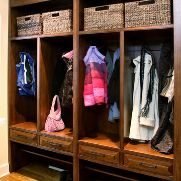 Functional Mud Room Cabinets: Custom Wood Products