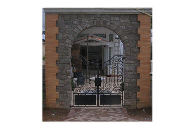 Entryway - victorian entryway idea in Other