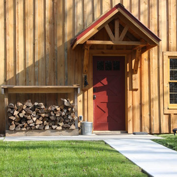 Post And Beam Front Entry - Photos & Ideas | Houzz