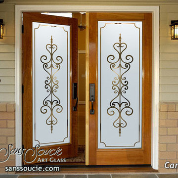 Glass Front Doors - Exterior Glass Doors - Glass Entry Doors Carmona Frosted