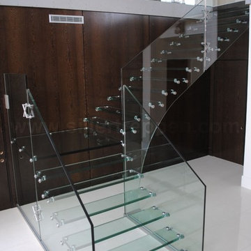 glass stair