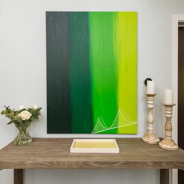 Green Entryway Painting