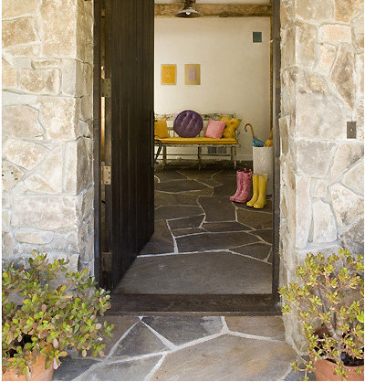 Rustic Entry by Mark English Architects, AIA