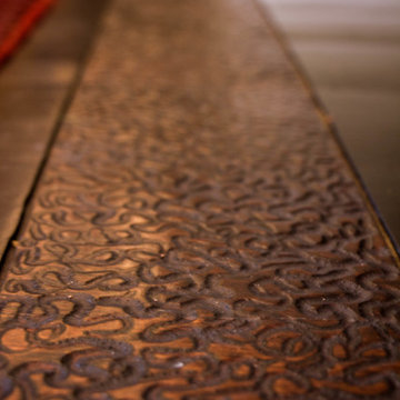 Hand Carved Custom Wood Floor