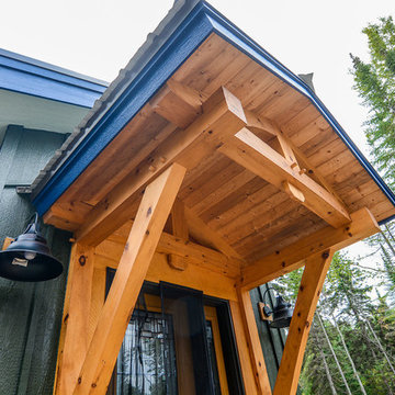 Hand pegged timbers