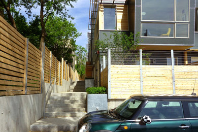 Photo of a contemporary entrance in Portland Maine.